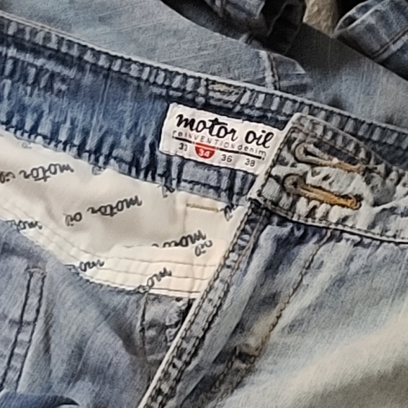 EUC VINTAGE RARE Motor Oil Denim Jeans - Picture 7 of 7